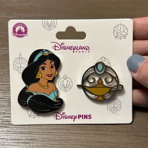 Disneyland Paris Jasmine and Lamp 2 Pin Set - DLP - 2025